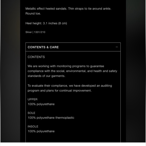 Zara metallic lace-up heels - Picture 5 of 8